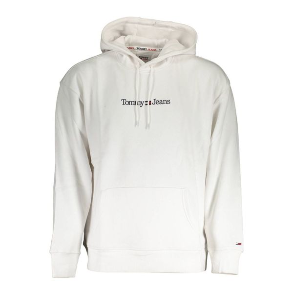 Tommy Hilfiger TOMMY HILFIGER MEN'S WHITE ZIPPED SWEATSHIRT