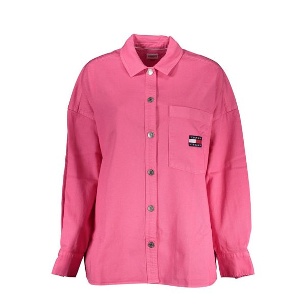 Tommy Hilfiger TOMMY HILFIGER PINK WOMEN'S LONG SLEEVED SHIRT
