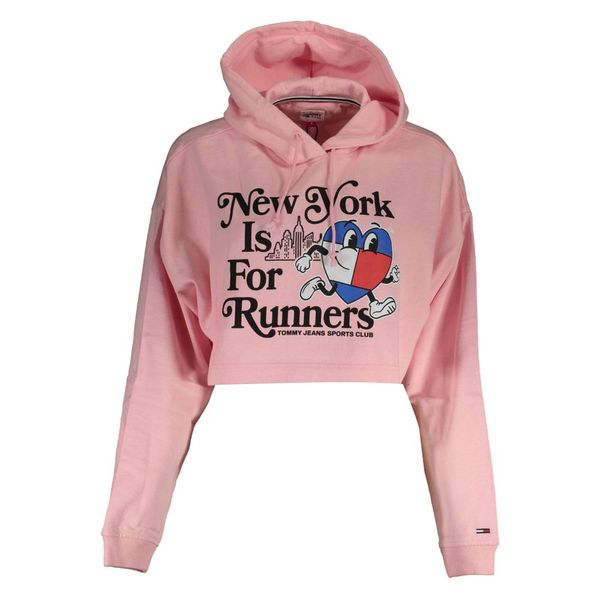 Tommy Hilfiger TOMMY HILFIGER PINK WOMEN'S SWEATSHIRT WITHOUT ZIP
