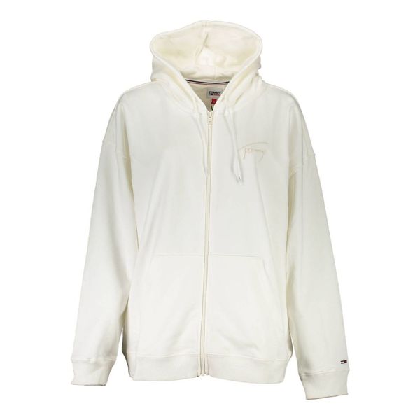 Tommy Hilfiger TOMMY HILFIGER SWEATSHIRT WITH ZIP WOMAN WHITE