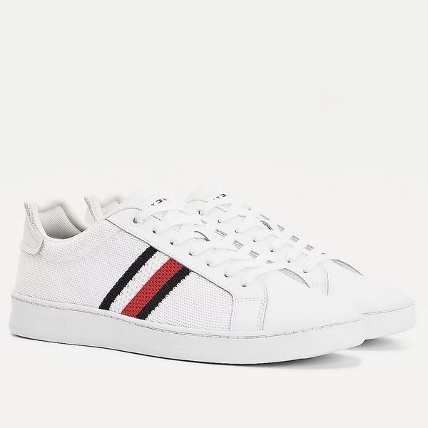 Tommy Hilfiger TOMMY HILFIGER WHITE MEN'S SPORTS SHOES