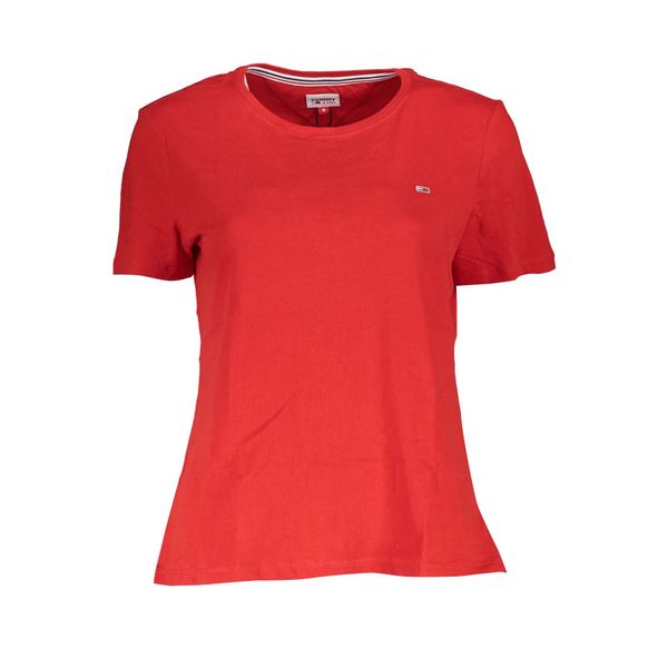 Tommy Hilfiger TOMMY HILFIGER WOMEN'S SHORT SLEEVE T-SHIRT RED