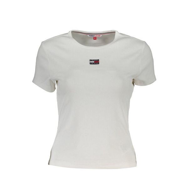 Tommy Hilfiger TOMMY HILFIGER WOMEN'S WHITE SHORT SLEEVE T-SHIRT