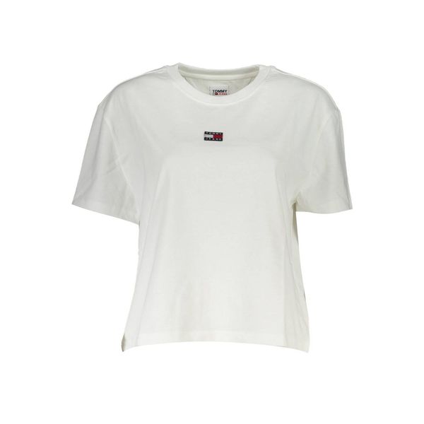 Tommy Hilfiger TOMMY HILFIGER WOMEN'S WHITE SHORT SLEEVE T-SHIRT