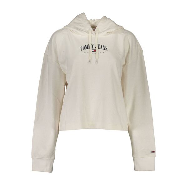 Tommy Hilfiger TOMMY HILFIGER WOMEN'S WHITE SWEATSHIRT WITHOUT ZIP