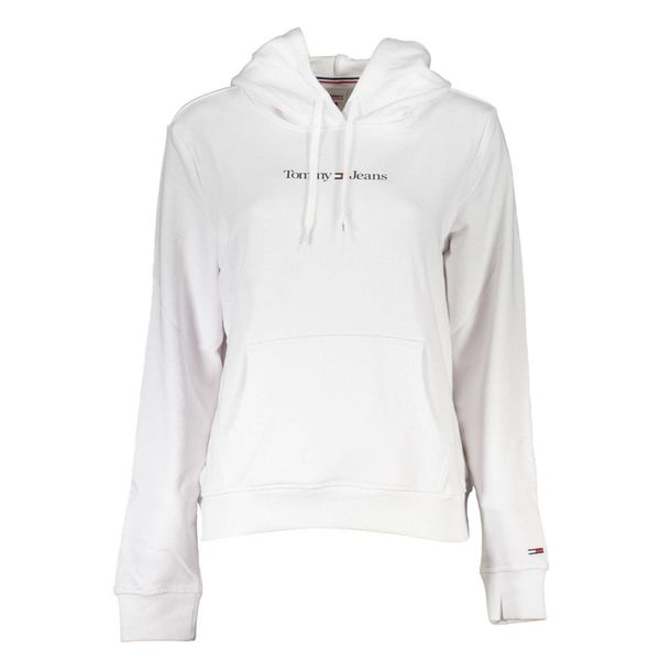 Tommy Hilfiger TOMMY HILFIGER WOMEN'S WHITE SWEATSHIRT WITHOUT ZIP