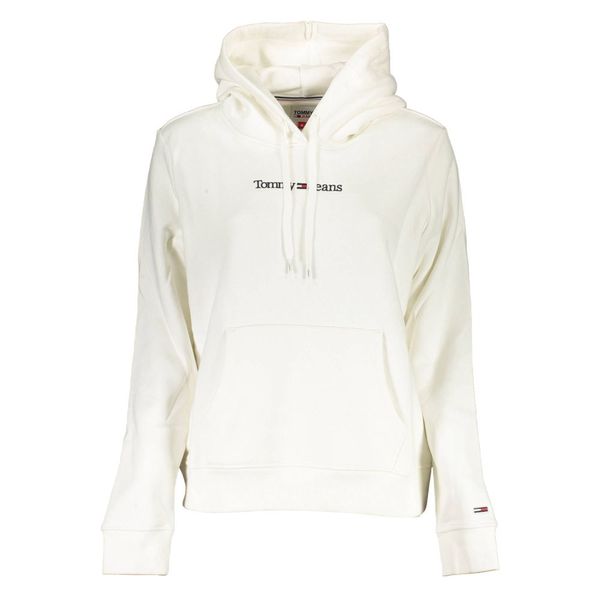 Tommy Hilfiger TOMMY HILFIGER WOMEN'S WHITE SWEATSHIRT WITHOUT ZIP
