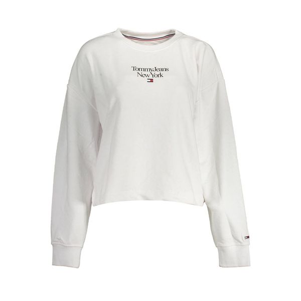 Tommy Hilfiger TOMMY HILFIGER WOMEN'S WHITE SWEATSHIRT WITHOUT ZIP