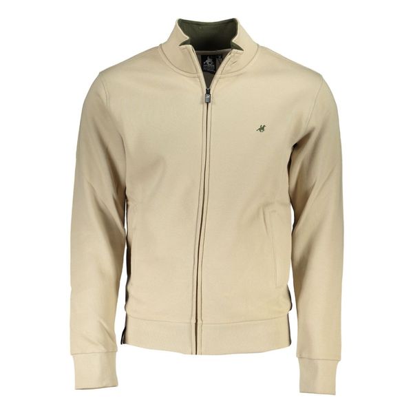 U.S. Grand Polo Club US GRAND POLO MEN'S BEIGE ZIP SWEATSHIRT
