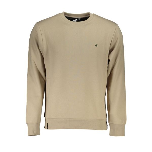 U.S. Grand Polo Club US GRAND POLO MEN'S BEIGE ZIPLESS SWEATSHIRT