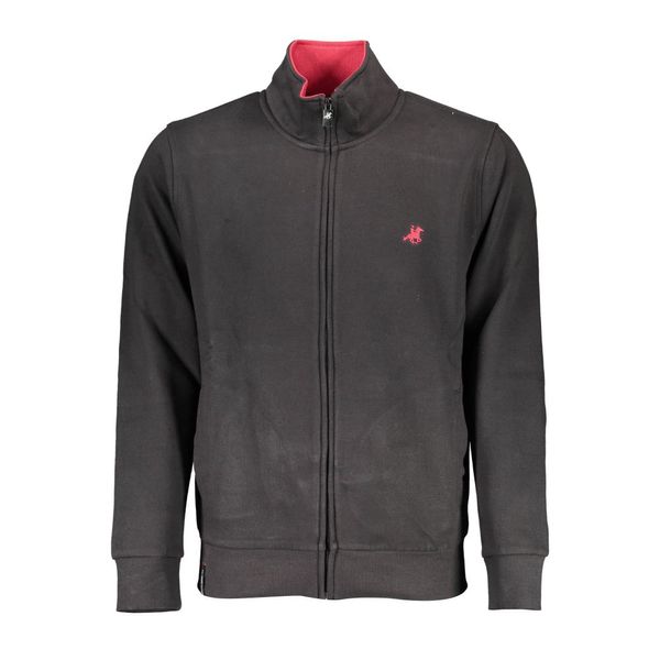 U.S. Grand Polo Club US GRAND POLO MEN'S BLACK SWEATSHIRT WITH ZIP