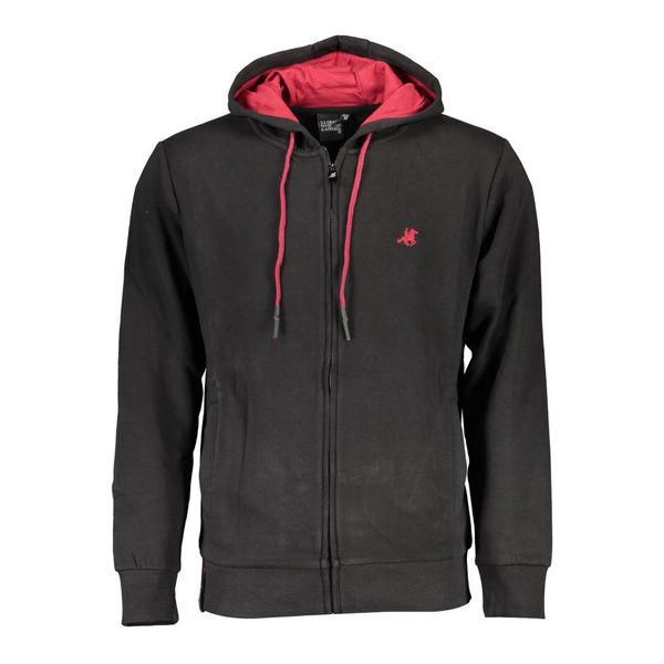 U.S. Grand Polo Club US GRAND POLO MEN'S BLACK SWEATSHIRT WITH ZIP