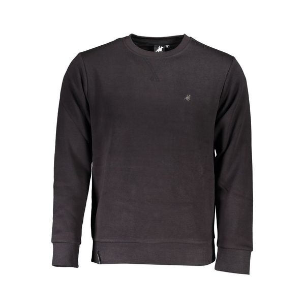 U.S. Grand Polo Club US GRAND POLO MEN'S BLACK ZIP-OUT SWEATSHIRT