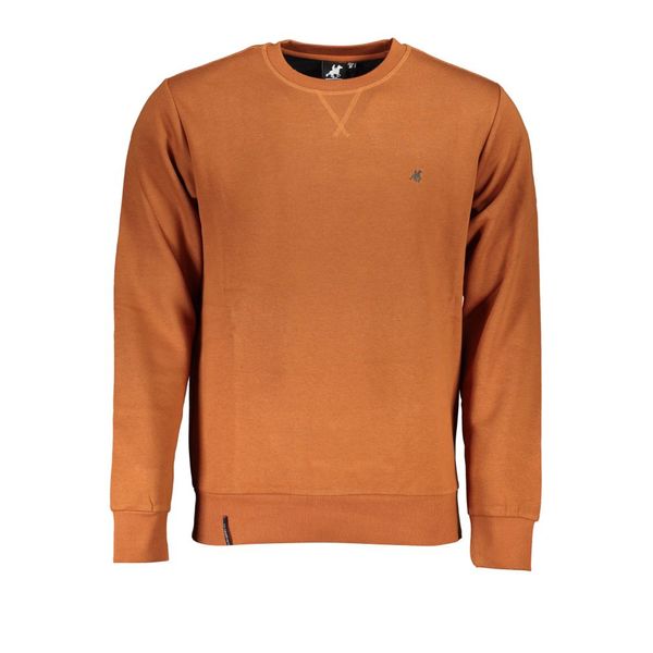 U.S. Grand Polo Club US GRAND POLO MEN'S BROWN ZIPLESS SWEATSHIRT