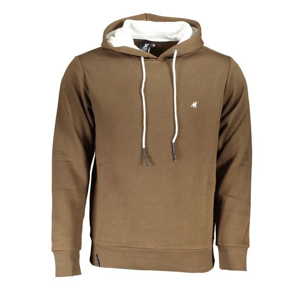 U.S. Grand Polo Club US GRAND POLO MEN'S BROWN ZIPLESS SWEATSHIRT