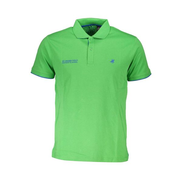 U.S. Grand Polo Club US GRAND POLO MEN'S GREEN SHORT SLEEVED POLO SHIRT