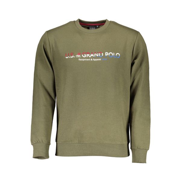U.S. Grand Polo Club US GRAND POLO MEN'S GREEN SWEATSHIRT WITHOUT ZIP