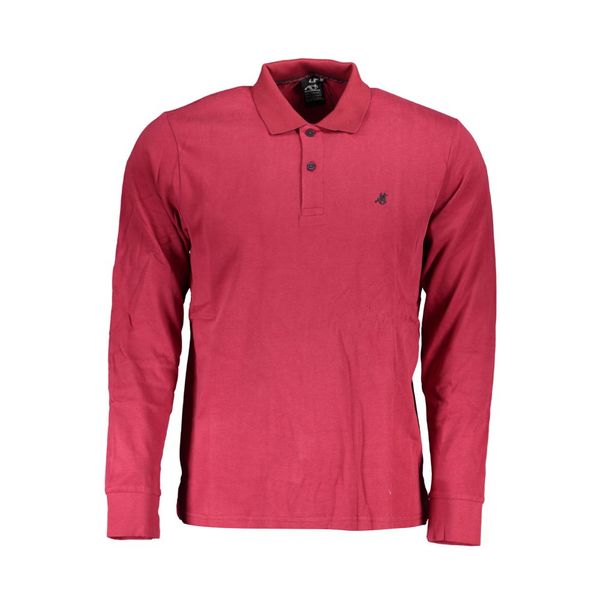 U.S. Grand Polo Club US GRAND POLO MEN'S LONG SLEEVED POLO SHIRT RED