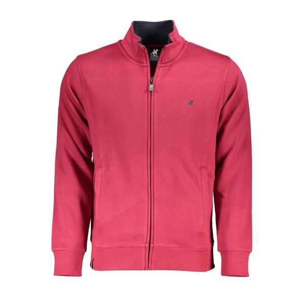 U.S. Grand Polo Club US GRAND POLO MEN'S RED ZIP SWEATSHIRT