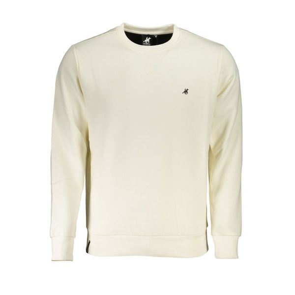 U.S. Grand Polo Club US GRAND POLO MEN'S WHITE ZIPLESS SWEATSHIRT