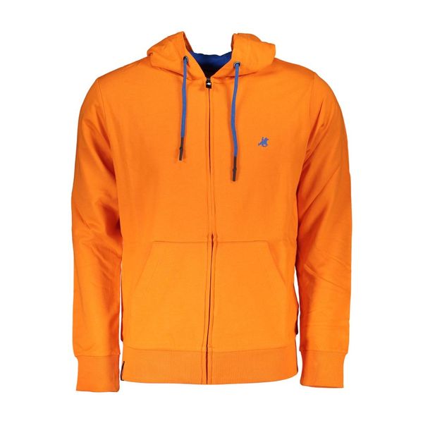 U.S. Grand Polo Club US GRAND POLO SWEATSHIRT WITH ZIP ORANGE MAN