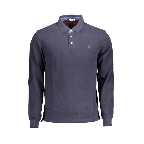 U.S. POLO ASSN. US POLO BLUE MEN'S LONG SLEEVED POLO SHIRT