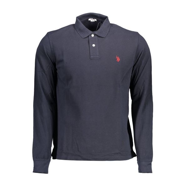 U.S. POLO ASSN. US POLO BLUE MEN'S LONG SLEEVED POLO SHIRT