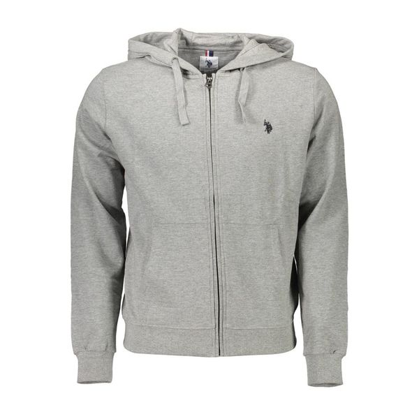 U.S. POLO ASSN. US POLO GRAY MEN'S SWEATSHIRT WITH ZIP