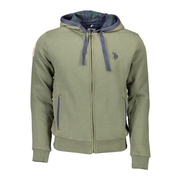 U.S. POLO ASSN. US POLO GREEN MAN SWEATSHIRT WITH ZIP