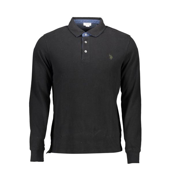 U.S. POLO ASSN. US POLO LONG SLEEVE POLO SHIRT MAN BLACK