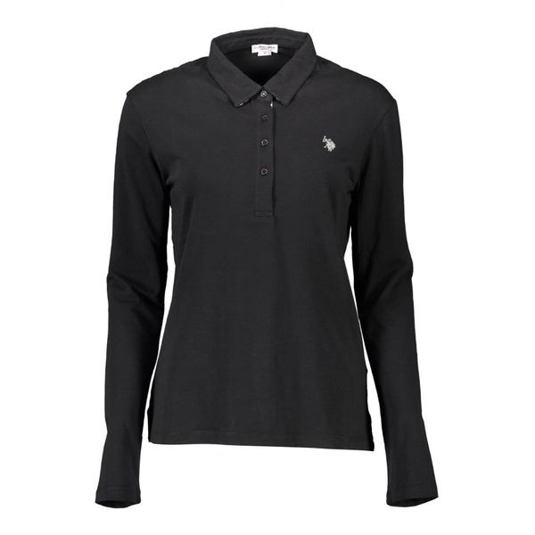 U.S. POLO ASSN. US POLO LONG SLEEVE POLO WOMAN BLACK