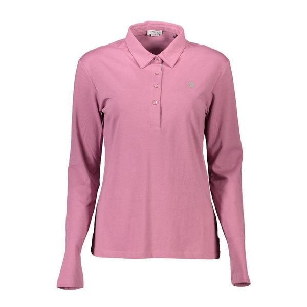 U.S. POLO ASSN. US POLO LONG SLEEVE POLO WOMAN PINK