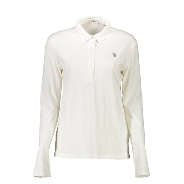 U.S. POLO ASSN. US POLO LONG SLEEVE POLO WOMAN WHITE