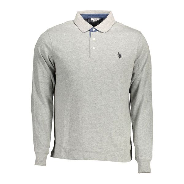 U.S. POLO ASSN. US POLO LONG SLEEVED POLO SHIRT MAN GRAY