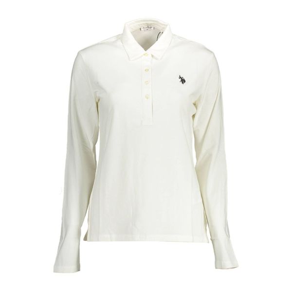 U.S. POLO ASSN. US POLO LONG SLEEVED POLO SHIRT WOMAN WHITE