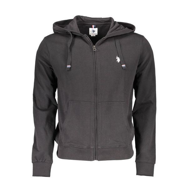 U.S. POLO ASSN. US POLO MEN'S BLACK SWEATSHIRT WITH ZIP