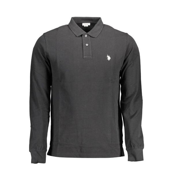 U.S. POLO ASSN. US POLO MEN'S LONG SLEEVED POLO BLACK