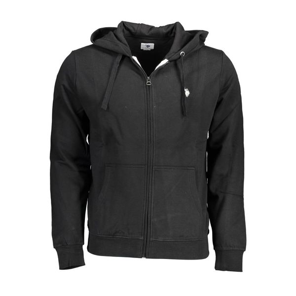 U.S. POLO ASSN. US POLO SWEATSHIRT WITH ZIP BLACK MAN