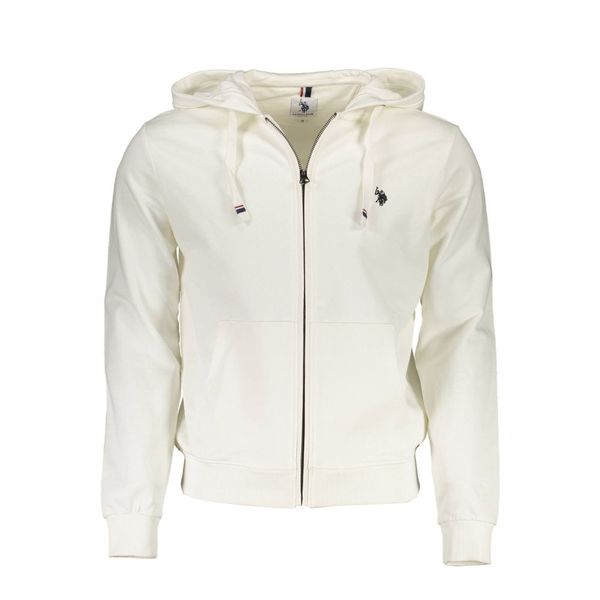 U.S. POLO ASSN. US POLO SWEATSHIRT WITH ZIP MAN WHITE