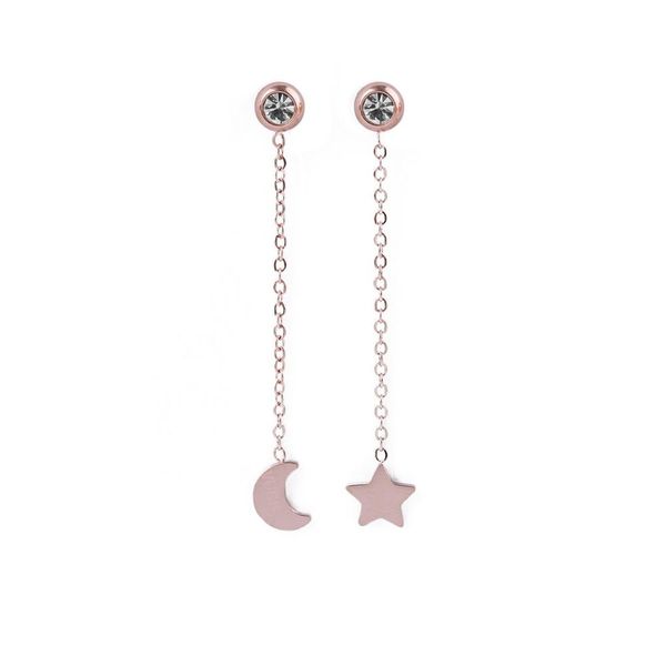 Vuch Vuch ženske naušnice Infinity Rose Gold