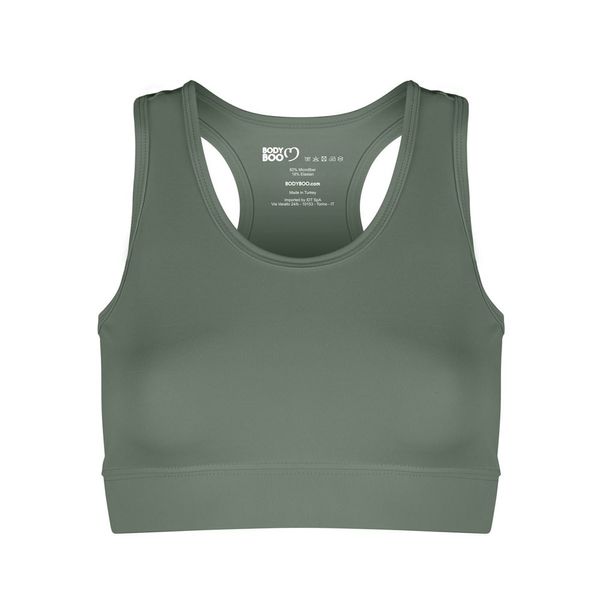 Bodyboo Ženski sportski grudnjak Bodyboo BB70220 Khaki