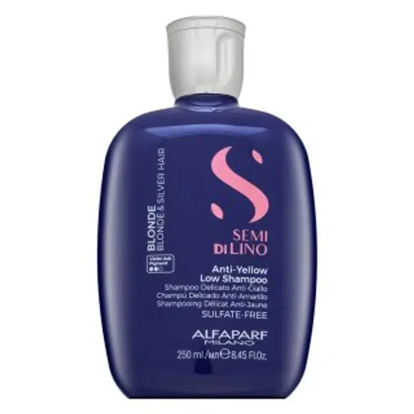 Alfaparf Milano Alfaparf Milano Semi Di Lino Blonde Intense Anti-Yellow Low Shampoo neutralizirajući šampon za plavu kosu 250 ml