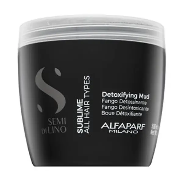 Alfaparf Milano Alfaparf Milano Semi Di Lino Sublime Detoxifying Mud hidratantna krema za čišćenje za sve tipove kose 500 ml