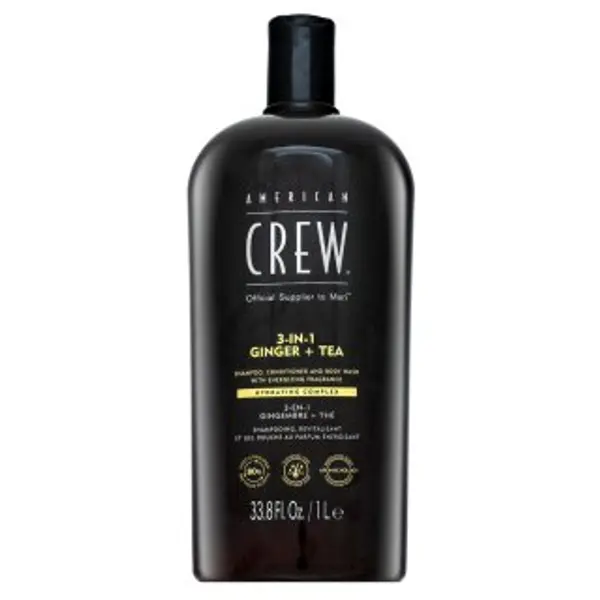 American Crew American Crew 3-in-1 Ginger + Tea šampón, kondicionér a sprchový gel 1000 ml