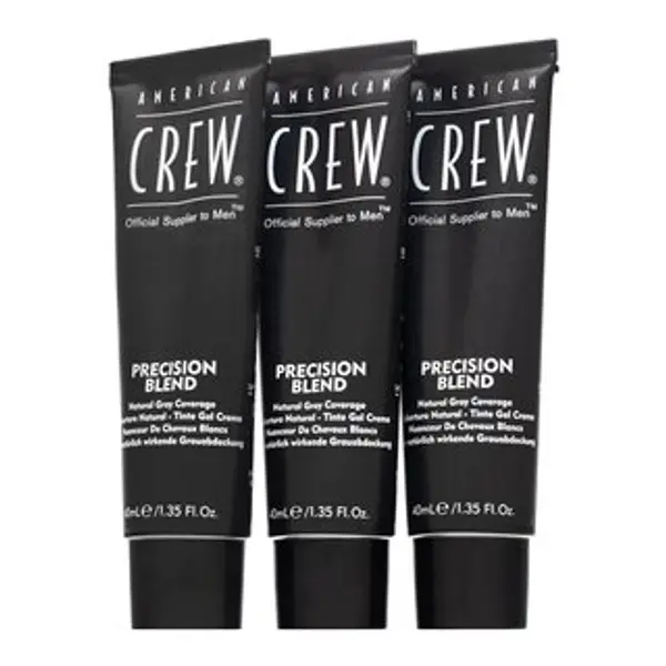 American Crew American Crew Precision Blend Natural Gray Coverage boja za kosu za muškarce Light Blond 7-8 3 x 40 ml
