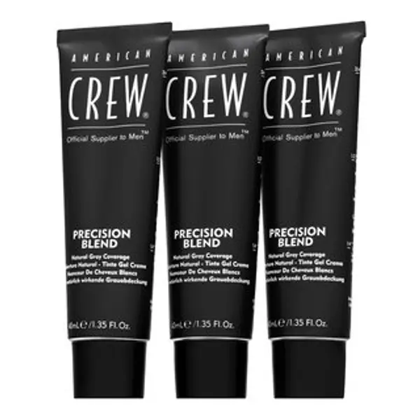 American Crew American Crew Precision Blend Natural Gray Coverage boja za kosu za muškarce Medium Ash 5-6 3 x 40 ml