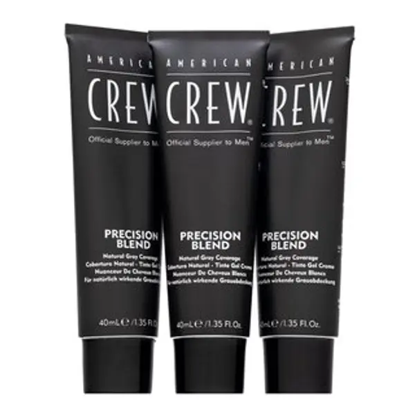 American Crew American Crew Precision Blend Natural Gray Coverage boja za kosu za muškarce Medium Natural 4-5 3 x 40 ml
