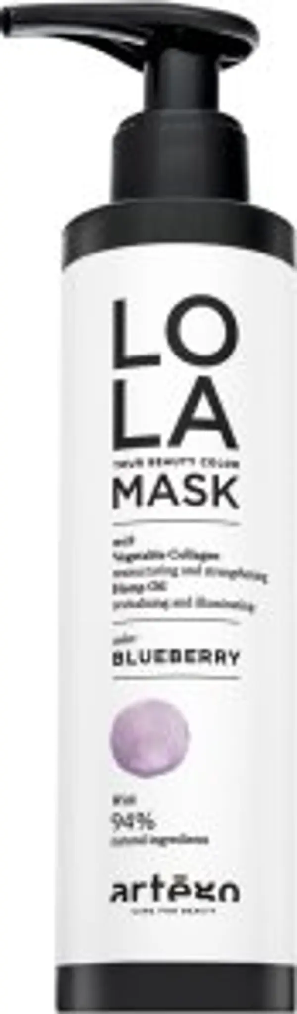 Artègo Artègo Lola Your Beauty Colour Mask intenzivní barvicí maska za kosu Blueberry 200 ml