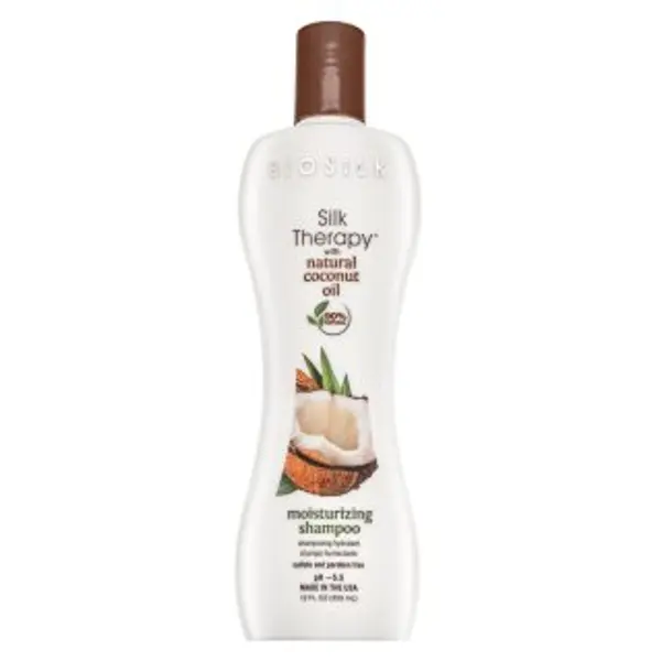 BioSilk BioSilk Silk Therapy Organic Coconut Oil Moisturizing Shampoo hranjivi šampon s hidratantnim učinkom 355 ml