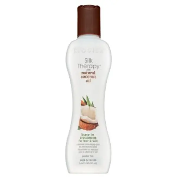 BioSilk BioSilk Therapy with Natural Coconut Oil Leave-In Treatment njega kose bez ispiranja na ispucale vrhove kose 167 ml